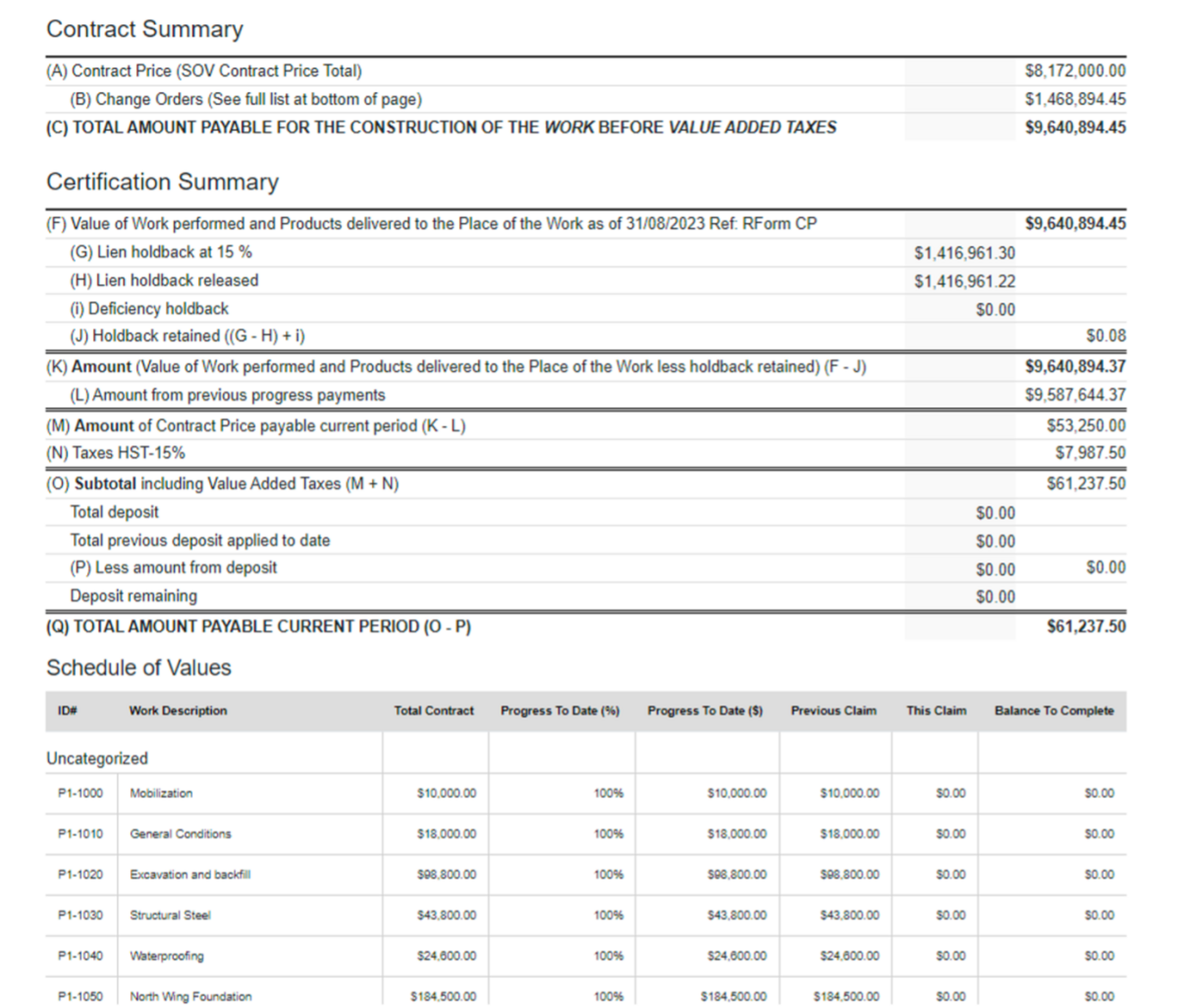 A document with numbers and textDescription automatically generated